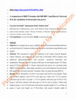 Research paper thumbnail of A comparison of SRK/T formula with Hill RBF 2 and Barrett Universal II in the calculation of intraocular lens power