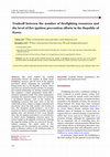 Research paper thumbnail of Tradeoff between the number of firefighting resources and the level of fire ignition prevention efforts in the Republic of Korea