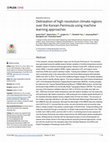 Research paper thumbnail of Delineation of high resolution climate regions over the Korean Peninsula using machine learning approaches