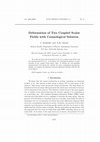 Research paper thumbnail of Deformation of Two Coupled Scalar Fields with Cosmological Solution