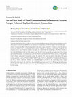 Research paper thumbnail of An In Vitro Study of Fluid Contaminations Influences on Reverse Torque Values of Implant-Abutment Connections