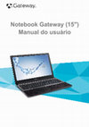 Research paper thumbnail of Notebook Gateway (15") Manual do usuário