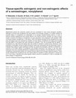 Research paper thumbnail of Tissue-specific estrogenic and non-estrogenic effects of a xenoestrogen, nonylphenol