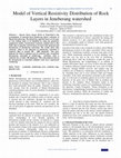 Research paper thumbnail of Model of Vertical Resistivity Distribution of Rock Layers in Jeneberang Watershed