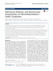 Research paper thumbnail of Mechanical, Dielectric, and Spectroscopic Characteristics of “Micro/Nanocellulose + Oxide” Composites