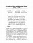 Research paper thumbnail of Design of Covariance Functions using Inter-Domain Inducing Variables