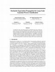 Research paper thumbnail of Stochastic Expectation Propagation for Large Scale Gaussian Process Classification