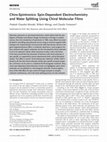 Research paper thumbnail of Chiro-Spintronics: Spin-Dependent Electrochemistry and Water Splitting Using Chiral Molecular Films