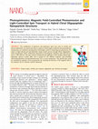 Research paper thumbnail of Photospintronics: Magnetic Field-Controlled Photoemission and Light-Controlled Spin Transport in Hybrid Chiral Oligopeptide-Nanoparticle Structures