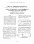 Research paper thumbnail of WWDS APIs: Application Programming Interfaces for Efficient Manipulation of World WordNet Database Structure