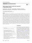 Research paper thumbnail of Spatio-temporal trends in monthly pan evaporation in Aguascalientes, Mexico