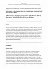 Research paper thumbnail of A Scholarly Conversation about the Feminist and Gendered Study of the Hebrew Bible: A Discussion of „Feminist Interpretation of the Hebrew Bible in Retrospect“ at the EABS 2016 in Leuven, Belgium