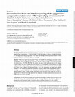 Research paper thumbnail of Lessons learned from the initial sequencing of the pig genome: comparative analysis of an 8 Mb region of pig chromosome 17