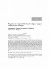 Research paper thumbnail of Properties of composite film based on bigeye snapper surimi protein and lipids