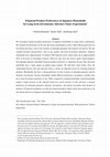 Research paper thumbnail of Financial Product Preferences of Japanese Households for Long-term Investments: Internet Choice Experiments *