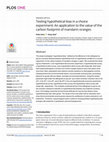 Research paper thumbnail of Testing hypothetical bias in a choice experiment: An application to the value of the carbon footprint of mandarin oranges