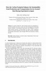 Research paper thumbnail of Does the Carbon Footprint Enhance the Sustainability Food Production and Transportation Service System? Real Buying Experiment in Japan