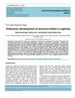 Research paper thumbnail of Embryonic development of anemone fishes in captivity