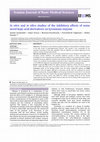 Research paper thumbnail of In vitro and in silico studies of the inhibitory effects of some novel kojic acid derivatives on tyrosinase enzyme