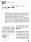 Research paper thumbnail of Femoral Impaction Allografting for Significant Bone Loss in Revision Hip Arthroplasty