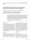 Research paper thumbnail of Periprosthetic Femoral Fractures around Hip Arthroplasty: Current Concepts in their Management