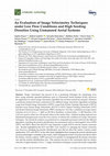 Research paper thumbnail of An evaluation of image velocimetry techniques under low flow conditions and high seeding densities using Unmanned Aerial Systems