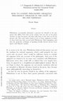 Research paper thumbnail of How to Commit Philosophy Obliquely: Philodemus' Epigrams in the Light of his "Peri Parrhesias"