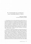 Research paper thumbnail of El "Nacionalismo de las esencias": ¿una categoría estética o ética?