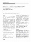 Research paper thumbnail of Signal intensity on magnetic resonance imaging after allograft double-bundle anterior cruciate ligament reconstruction