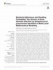 Research paper thumbnail of Bacterial Adherence and Dwelling Probability: Two Drivers of Early Alveolar Infection by Streptococcus pneumoniae Identified in Multi-Level Mathematical Modeling