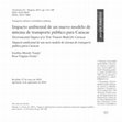 Research paper thumbnail of Impacto ambiental de un nuevo modelo de sistema de transporte público para Caracas