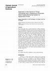 Research paper thumbnail of Application of the Internet of Things technology (IoT) in Designing an Automatic Water Quality Monitoring System for Aquaculture Ponds