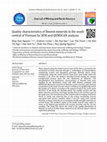 Research paper thumbnail of Quality characteristics of Ilmenit minerals in the south central of Vietnam by SEM and QEMSCAN analysis