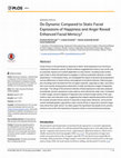 Research paper thumbnail of Do Dynamic Compared to Static Facial Expressions of Happiness and Anger Reveal Enhanced Facial Mimicry?