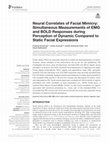 Research paper thumbnail of Neural Correlates of Facial Mimicry: Simultaneous Measurements of EMG and BOLD Responses during Perception of Dynamic Compared to Static Facial Expressions