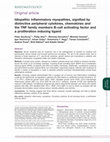 Research paper thumbnail of Idiopathic inflammatory myopathies, signified by distinctive peripheral cytokines, chemokines and the TNF family members B-cell activating factor and a proliferation inducing ligand