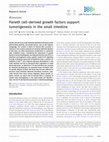 Research paper thumbnail of Paneth cell–derived growth factors support tumorigenesis in the small intestine