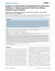 Research paper thumbnail of Evidence of Dynamically Dysregulated Gene Expression Pathways in Hyperresponsive B Cells from African American Lupus Patients