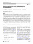 Research paper thumbnail of Awareness of perception and sensory-motor integration: ERPs from the anterior insula