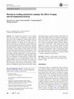 Research paper thumbnail of Slowing in reading and picture naming: the effects of aging and developmental dyslexia