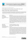 Research paper thumbnail of Do the application forms and doses of boron affect wheat crops?