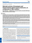 Research paper thumbnail of Miticidal activity of fenazaquin and fenpyroximate against Varroa destructor , an ectoparasite of Apis mellifera