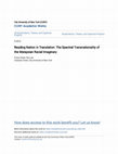 Research paper thumbnail of Reading nation in translation: The spectral transnationality of the Malaysian racial imaginary