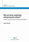 Research paper thumbnail of Towards a reconceptualization of entrepreneurial orientation