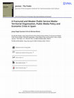 Research paper thumbnail of A Fractured and Weaker Public Service Media: Territorial Organisation, Public Media Policy and Economic Crisis in Spain