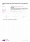 Research paper thumbnail of Relationship between cross sectional volatility and stock returns: evidence from India