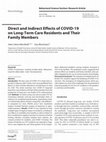 Research paper thumbnail of Direct and Indirect Effects of COVID-19 on Long-Term Care Residents and Their Family Members