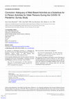 Research paper thumbnail of Correction: Adequacy of Web-Based Activities as a Substitute for In-Person Activities for Older Persons During the COVID-19 Pandemic: Survey Study