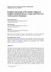 Research paper thumbnail of Prophets and people of the Semitic religion in English translated Quran: Corpus and CDA over western power dominance