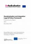 Research paper thumbnail of De-radicalisation and Integration Legal & Policy Framework in Finland